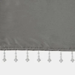 26"x50" Lillian Faux Silk Twisted Tab Valance With Beads -Furniture Promotion Shop GUEST 88dff4dc fc0d 47fb a5e1 c5e7ecdda9c8