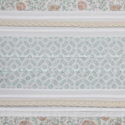 Stella Cotton Shower Curtain Coral 3 Stella Cotton Shower Curtain Coral - Image 3