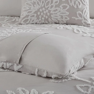 Danica Tufted Cotton Chenille Floral Comforter Set - Madison Park 5 Danica Tufted Cotton Chenille Floral Comforter Set - Madison Park - Image 5