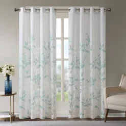 84"x50" Rosalie Burnout Printed Light Filtering Curtain Panel -Furniture Promotion Shop GUEST 9155fce3 8b95 4e9c a411 08b91d3699c1