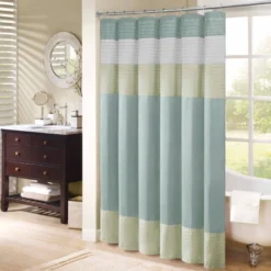 Salem Solid Pieced Polyester Shower Curtain -Furniture Promotion Shop GUEST 9915bafb c1ec 480b ad10 8ccfa51ceac5