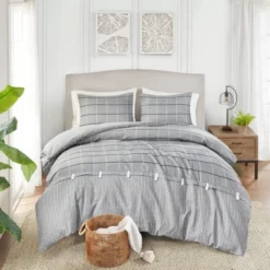 Madison Park 3pc King/California King Oakdale Faux Linen Jacquard Duvet Cover Set Gray 12 Madison Park 3pc King/California King Oakdale Faux Linen Jacquard Duvet Cover Set Gray -Furniture Promotion Shop GUEST 9a242720 d1d8 4e04 8eee c6fdf7d07c79 1
