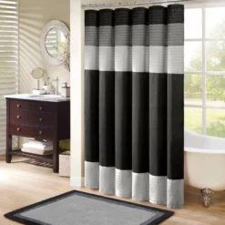 Salem Solid Pieced Polyester Shower Curtain -Furniture Promotion Shop GUEST 9b1703c4 e244 42e2 ba0e cf0ebf54325b