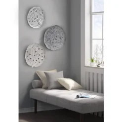 3pc Round Jax Feather Painted Iron Wall Decor Panel Set Gray - Madison Park 21 3pc Round Jax Feather Painted Iron Wall Decor Panel Set Gray - Madison Park -Furniture Promotion Shop GUEST 9b619d65 8db0 4f95 a445 4ed0ed97e21b