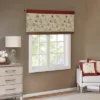 50"x18" Monroe Embroidered Window Valance Red - Madison Park
