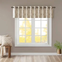 18"x50" Sereno Fretwork Print Valance -Furniture Promotion Shop GUEST a0ccc883 4ba4 46d7 81c2 09b1917b3d59