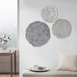 3pc Round Jax Feather Painted Iron Wall Decor Panel Set Gray - Madison Park 20 3pc Round Jax Feather Painted Iron Wall Decor Panel Set Gray - Madison Park -Furniture Promotion Shop GUEST a17e5a67 a82f 414a a922 d01b3a662a43