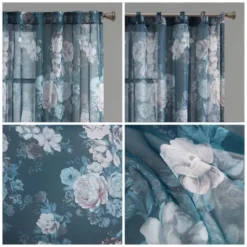 Fleur Printed Floral Rod Pocket And Back Tab Voile Sheer -Furniture Promotion Shop GUEST a292c5bc e526 4ba7 a8de 3a5c95b7cb0c
