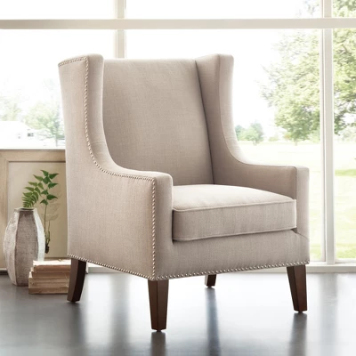 Colette Wing Chair Linen 1 Colette Wing Chair Linen