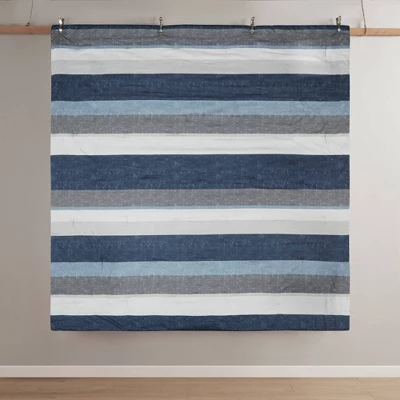 Madison Park Ryder Comforter Set With Bed Sheets Blue/Gray 7 Madison Park Ryder Comforter Set With Bed Sheets Blue/Gray - Image 7