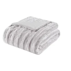 50"x60" York Long Faux Fur Throw Blanket -Furniture Promotion Shop GUEST b1b0e460 1089 49e7 ae67 42b23965585e