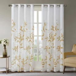 84"x50" Rosalie Burnout Printed Light Filtering Curtain Panel -Furniture Promotion Shop GUEST b2653698 6379 420e 8ad7 76d9c4b67333