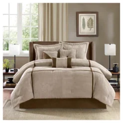 Caldwell Corduroy Comforter Set - Taupe -Furniture Promotion Shop GUEST b267c414 bc11 49f4 97de 6f28953d82d5