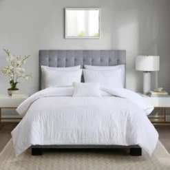 4pc Amari Cotton Seersucker Duvet Cover Set 14 4pc Amari Cotton Seersucker Duvet Cover Set -Furniture Promotion Shop GUEST b34258f9 5788 4f63 98ff 1b9c1e2ce365