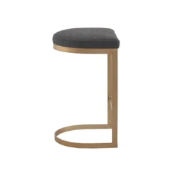 Eugene Counter Height Barstool Charcoal/Antique Gold - Madison Park -Furniture Promotion Shop GUEST b3c57285 39af 4b33 a87a 92acccfb2938