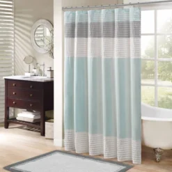 Polyester Faux Silk Shower Curtain -Furniture Promotion Shop GUEST b8899174 95e9 455d 9659 cd99715fa87c