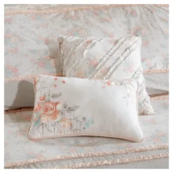 Desiree Cotton Percale Comforter Bedding Set With Euro And Bedskirt Blush - Madison Park -Furniture Promotion Shop GUEST bc5ddcda 7fbc 4d96 adcd ece70d940994