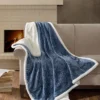 60"x70" Oversized Celia Textured Plush Throw Blanket