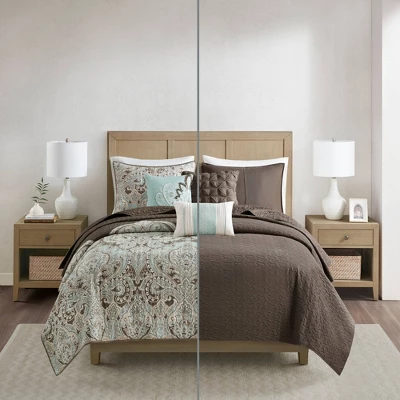 Leona Paisley Quilted Coverlet Set - 6pc 6 Leona Paisley Quilted Coverlet Set - 6pc - Image 6