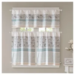 50"x18" Stella Window Valance Blue - Lush Décor -Furniture Promotion Shop GUEST c732df71 0f70 481c be28 e608c3439279