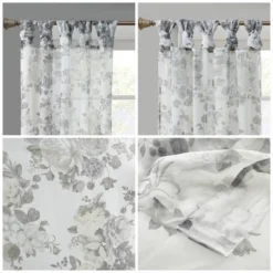 Fleur Printed Floral Twist Tab Top Voile Sheer -Furniture Promotion Shop GUEST c771b64e bb6d 4b9f b3e1 e03e20fff516