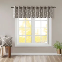 18"x50" Sereno Fretwork Print Valance -Furniture Promotion Shop GUEST c83082a9 d9e3 4e52 a77a 875d701c35ec