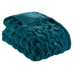 50"x60" Ruched Faux Fur Throw Blanket - Madison Park -Furniture Promotion Shop GUEST ca5df139 eaf0 4665 a18e b37bf1d74d01