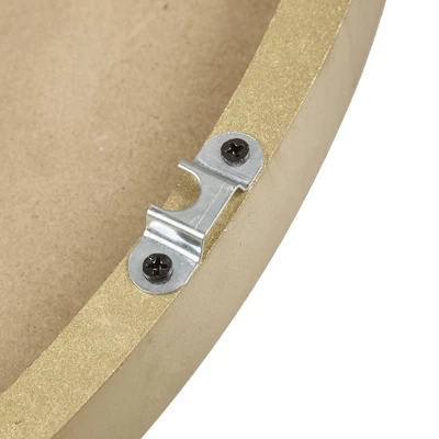 23.6" Mason Wood Wall Clock Brown/Gold - Madison Park 1 23.6" Mason Wood Wall Clock Brown/Gold - Madison Park