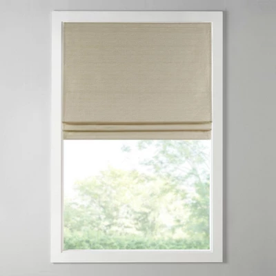 Aberdeen Printed Faux Silk Room Darkening Cordless Roman Blinds And Shade Taupe 8 Aberdeen Printed Faux Silk Room Darkening Cordless Roman Blinds And Shade Taupe - Image 8