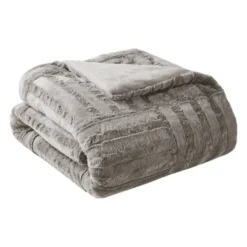 50"x60" Polar Solid Faux Fur Throw Blanket - Madison Park -Furniture Promotion Shop GUEST cefb4dd7 ec4a 43bd b83d 6f45d8cb3d0c