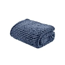 50"x60" Chunky Double Knit Handmade Throw Blanket - Madison Park -Furniture Promotion Shop GUEST d5ad41b1 0591 4673 8211 e63ef2255659