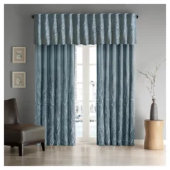 18"x50" Faux Silk Blackout Embroidered Window Valance - Aden -Furniture Promotion Shop GUEST d86cd628 26d4 4957 b1fc 58aba8fb1f70