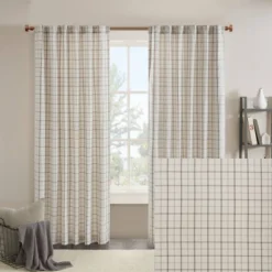 Preston Plaid Rod Pocket And Back Tab Room Darkening Curtain Panel With Fleece Lining 11 Preston Plaid Rod Pocket And Back Tab Room Darkening Curtain Panel With Fleece Lining -Furniture Promotion Shop GUEST da2986e5 b4aa 4806 98dd 46a4aeaa923e