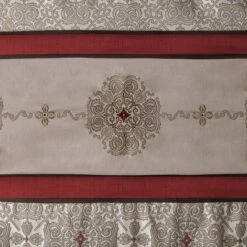 Perry Embroidered Shower Curtain Red 5 Perry Embroidered Shower Curtain Red -Furniture Promotion Shop GUEST db4e72d2 8225 4d98 a2bf a3078f9ff62c