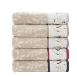 6pc Monroe Embroidered Cotton Jacquard Towel Set - Madison Park -Furniture Promotion Shop GUEST e3482f77 4e93 4ea1 a132 8bedf36956c1