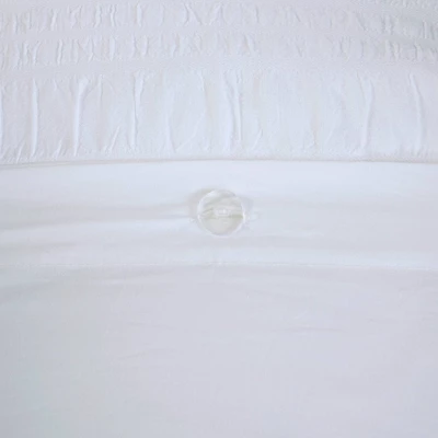 4pc Amari Cotton Seersucker Duvet Cover Set 8 4pc Amari Cotton Seersucker Duvet Cover Set - Image 8
