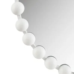 27" Marlowe Beaded Round Wall Mirror White - Madison Park -Furniture Promotion Shop GUEST e4041f75 fae7 467e 860b b0f0f15f0f68