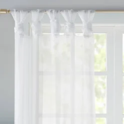 Set Of 2 Persis Twisted Tab Voile Sheer Window White -Furniture Promotion Shop GUEST e76ef97f c076 44d3 8e3f 16538362c6ef