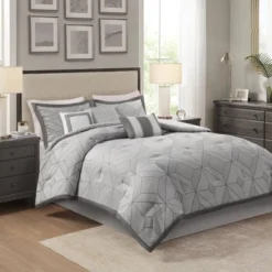 7pc Ollie Jacquard Comforter Set Gray - Madison Park -Furniture Promotion Shop GUEST efde297f 98a2 473c b5d0 06bdcbd1c184