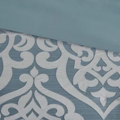 Madison Park 8pc Eilot Jacquard Comforter Set Aqua Green -Furniture Promotion Shop GUEST f3283466 dd36 4ff1 bf2d b7a1adfb4a38