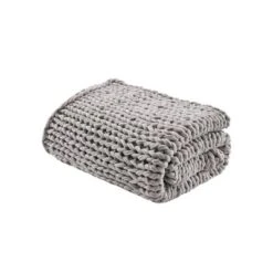 50"x60" Chunky Double Knit Handmade Throw Blanket - Madison Park -Furniture Promotion Shop GUEST f5d6f001 be79 4a14 bb79 620a09e12dc8