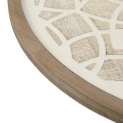 Leah Round Two-Tone Medallion Wall Decor Natural/White - Madison Park -Furniture Promotion Shop GUEST f7da16f3 c616 4159 b650 fb1cab93d92c