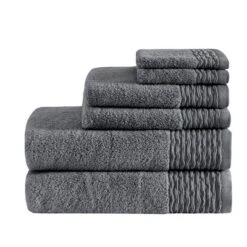 6pc Curv Jacquard Wavy Cotton Towel Set -Furniture Promotion Shop GUEST fa19d602 cfcb 4a93 8a60 2d73e780e038
