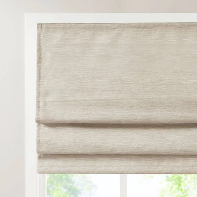 Aberdeen Printed Faux Silk Room Darkening Cordless Roman Blinds And Shade Ivory 3 Aberdeen Printed Faux Silk Room Darkening Cordless Roman Blinds And Shade Ivory - Image 3