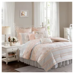 Desiree Cotton Percale Comforter Bedding Set With Euro And Bedskirt Blush - Madison Park -Furniture Promotion Shop GUEST fff7fc88 062c 4ee9 998b 290fd4b11813